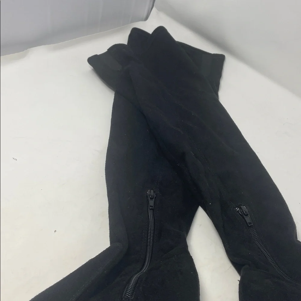 Unisa Over The Knee Black Heeled Faux Suede Boots Size 6 Like New Condition